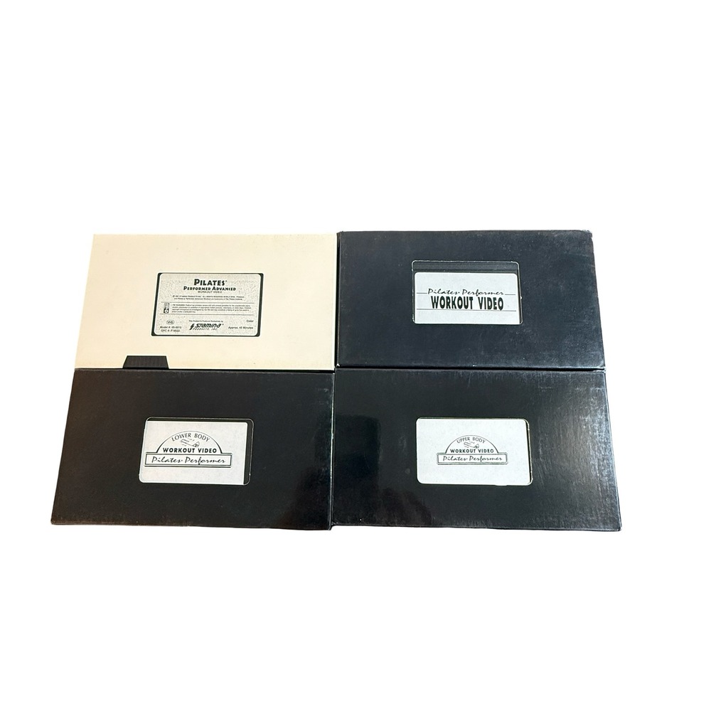 Pilates Performer VHS Workout Video Set Advanced Upper Lower Body 4 Tapes
